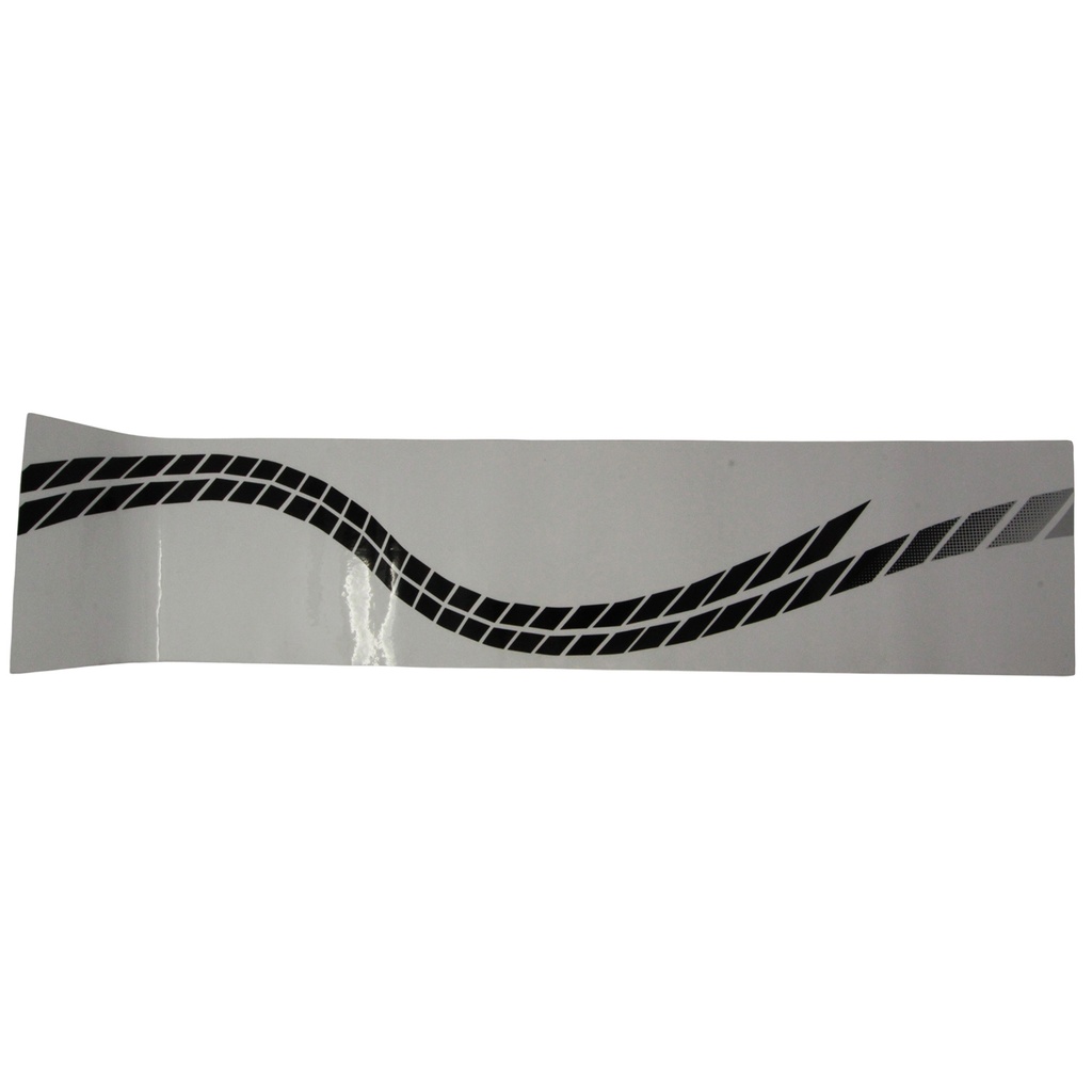 [RORIRESR-218006044] Adhesivo franja decorativa degrade negro para Semirremolque Randon