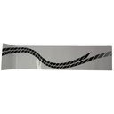 Adhesivo franja decorativa degrade negro para Semirremolque Randon