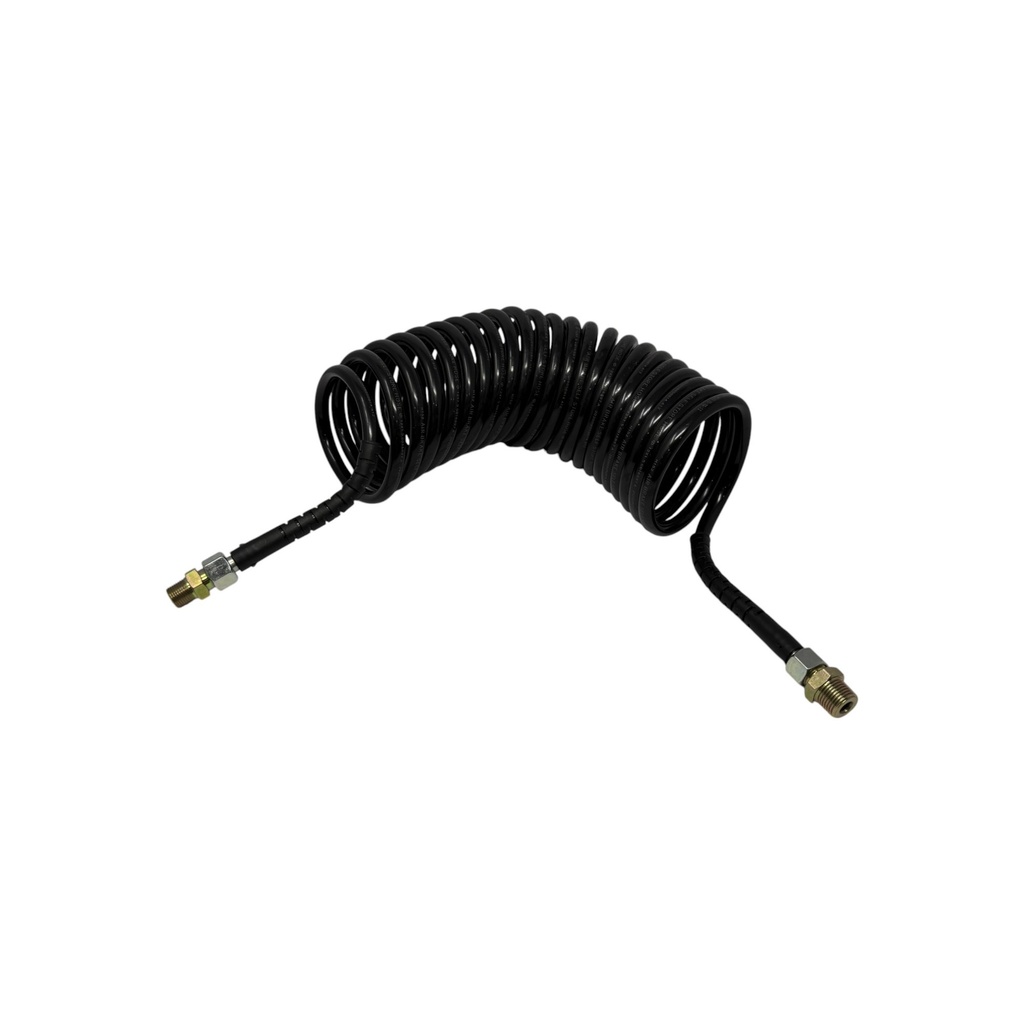 Manguera espiral de nailon con ensamblaje de junta