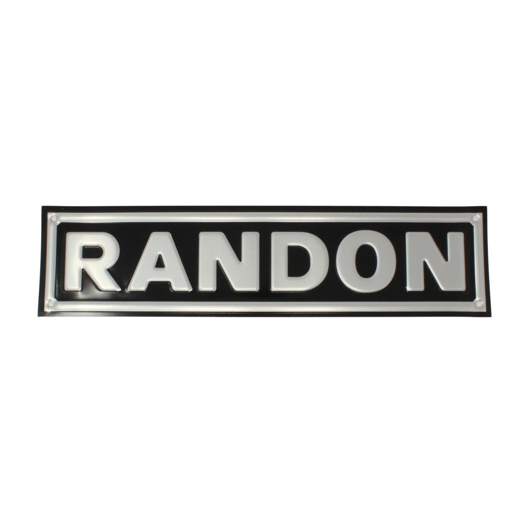 [RORIRESR-380000267] Placa lateral de aluminio RANDON 0,8cm - 42cm x 10,5 cm Línea R Randon