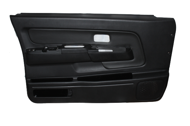 Panel protector de la puerta delantera izquierda, Cuero Negro