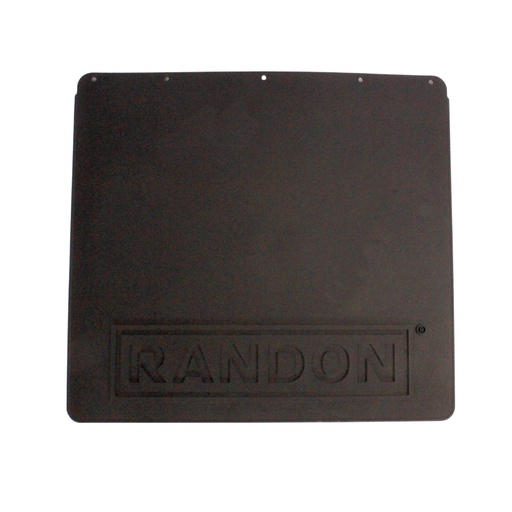 Guardabarro de goma anti spray logotipo negro 625mm x 570mm Randon